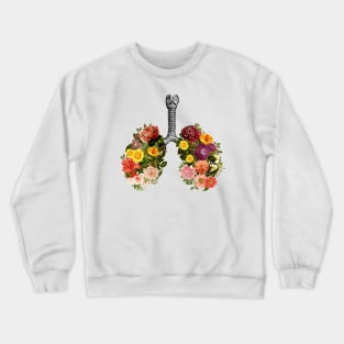 Breathing Spring Flower Lungs by Tobe Fonseca Crewneck Sweatshirt